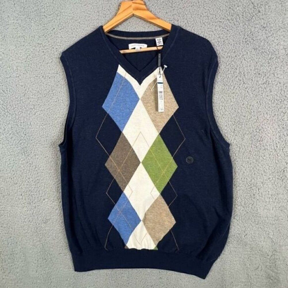 ALEX CANNON MENS NEW GOLF VEST BLUE SIZE XL - Picture 10 of 10